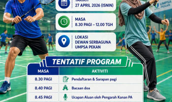 Program Gaya Hidup Sihat iaitu Kejohanan Badminton dan Senamrobik